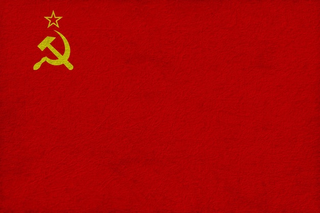 사진 소련의 국기와 함께 소련 배경의 국기