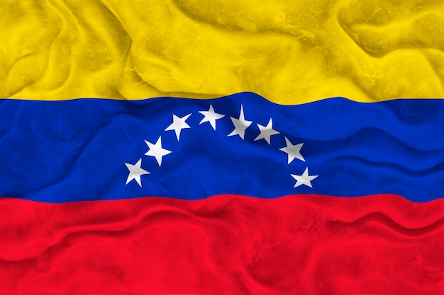 写真 ベネズエラの国旗ベネズエラの国旗の背景