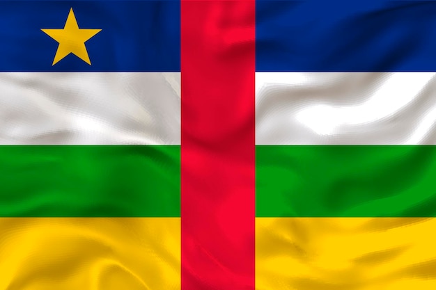 National flag ofCentral Arican Republic Background with flag ofCentral Arican Republic