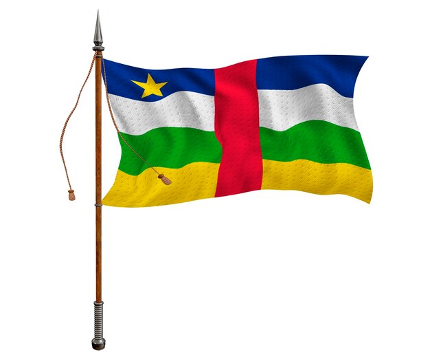 Photo national flag ofcentral arican republic background with flag ofcentral arican republic