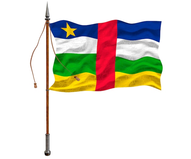 National flag ofCentral Arican Republic Background with flag ofCentral Arican Republic