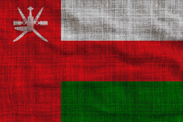 National flag of Oman Background with flag of Oman