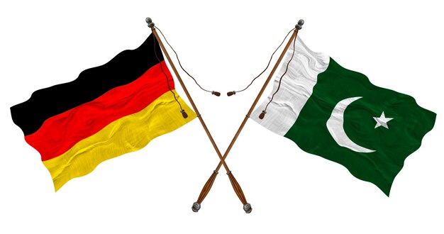 パキスタンとドイツの国旗 デザイナーの背景