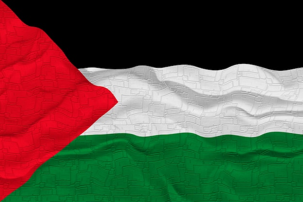 National flag of palestine background with flag of palestine