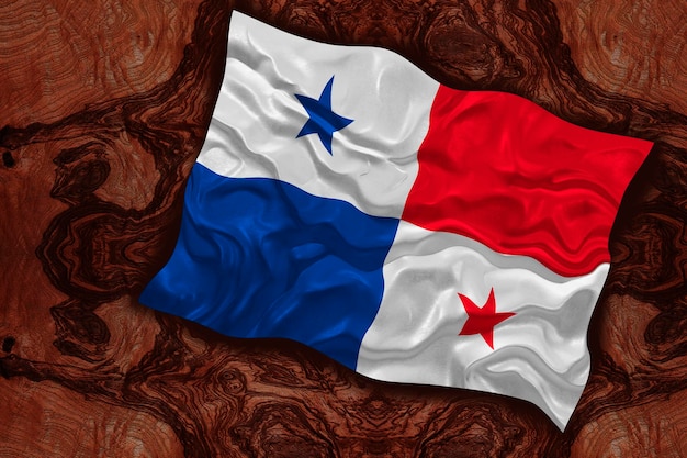 National flag of Panama Background with flag of Panama