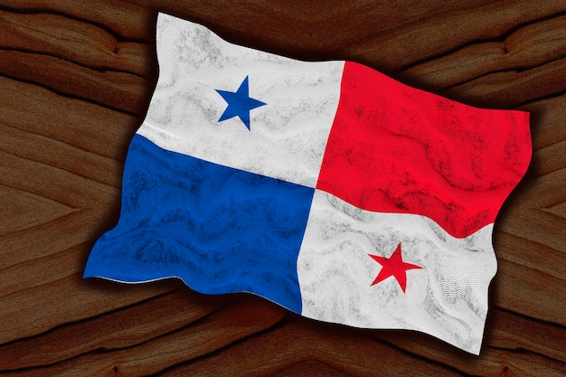 National flag of Panama Background with flag of Panama