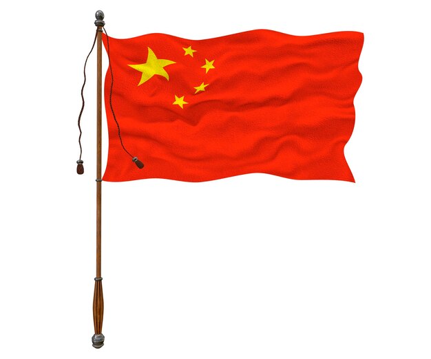 Photo national flag of the people's republic of china background with flag of the people's republic of china