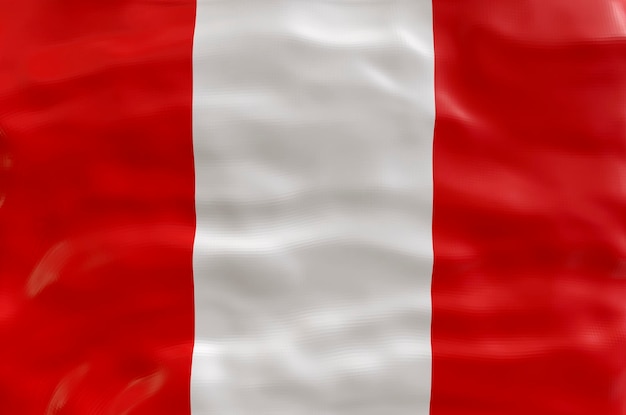 Photo national flag of peru background with flag of peru