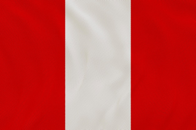 Photo national flag of peru background with flag of peru