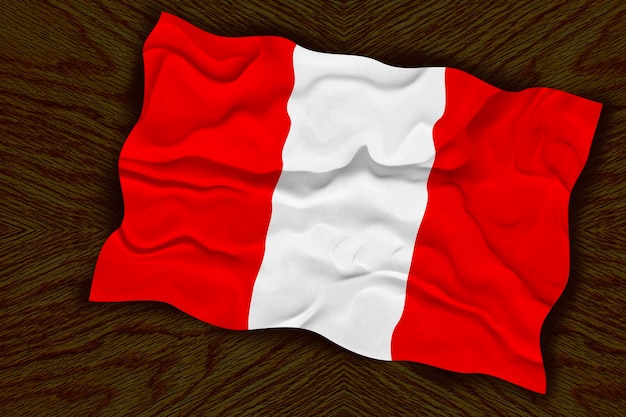 National flag of Peru Background with flag of Peru