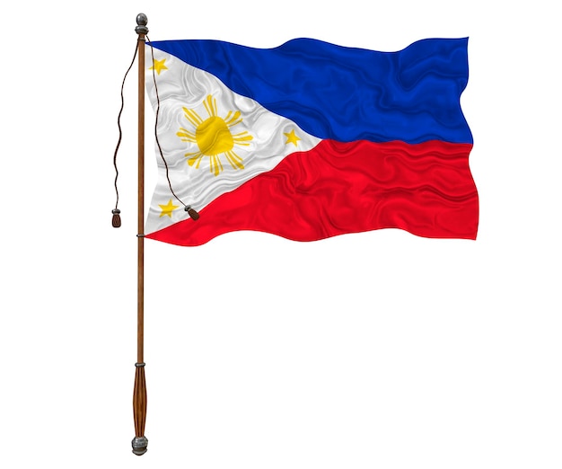 National flag of Philippines Background with flag of Philippines