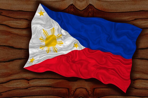 National flag of Philippines Background with flag of Philippines