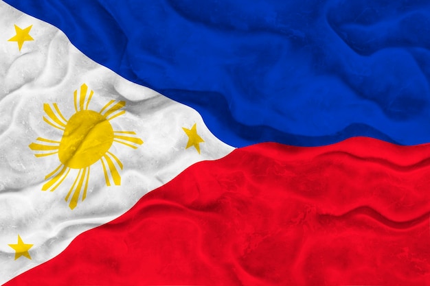 National flag of Philippines Background with flag of Philippines