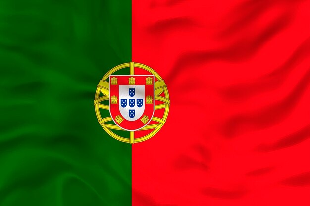 ポルトガルの国旗とポルトガルの背景の国旗