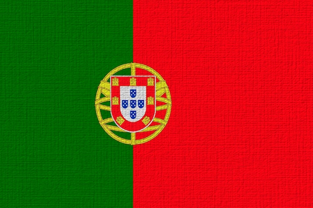 Photo national flag of portugal background with flag of portugal