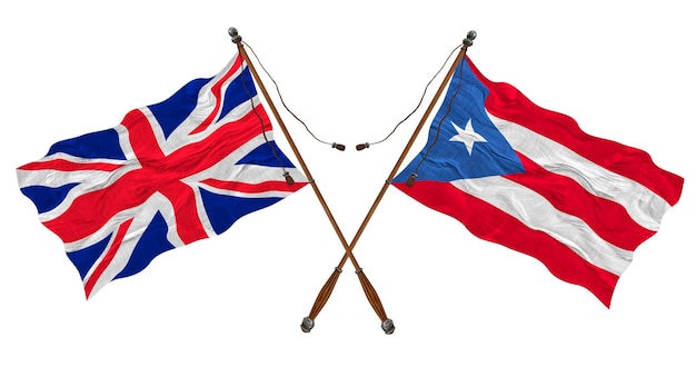 National flag of PuertoRico Background with flag of PuertoRico