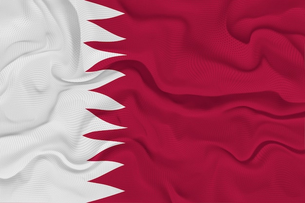 Photo national flag of qatar background with flag of qatar