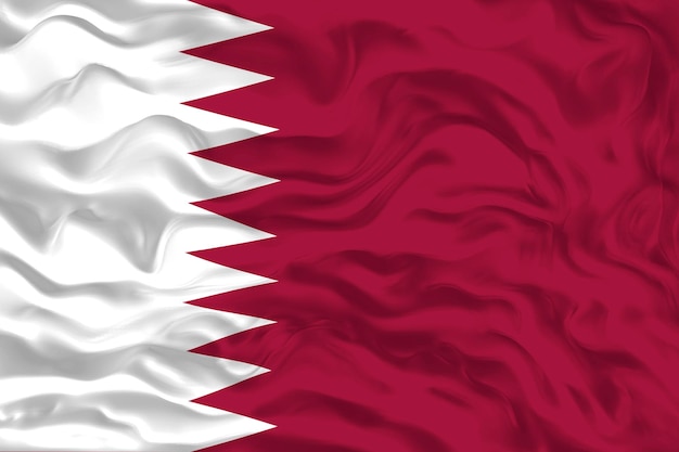 Foto bandiera nazionale del qatar sfondo con bandiera del qatar