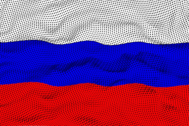 ロシアの国旗とロシアの背景の国旗