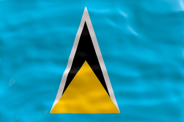 National flag of Saint Lucia Background with flag of Saint Lucia