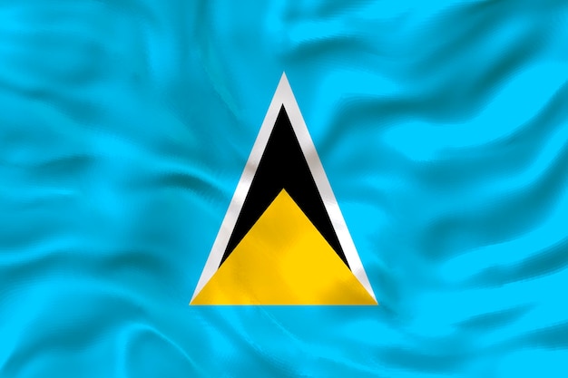 National flag of Saint Lucia Background with flag of Saint Lucia