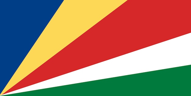 Bandiera nazionale delle seychelles sfondo con bandiera delle seychelles