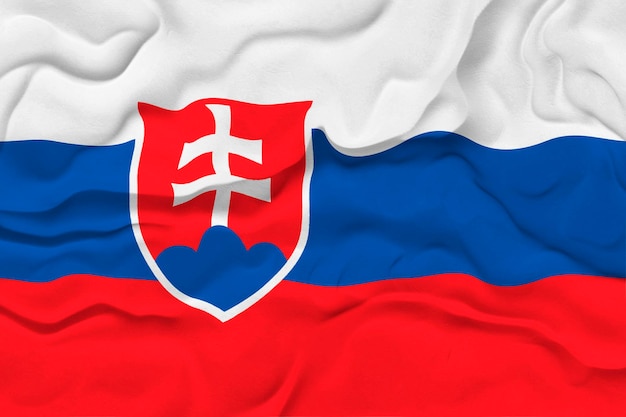 National flag of Slovakia Background with flag of Slovakia