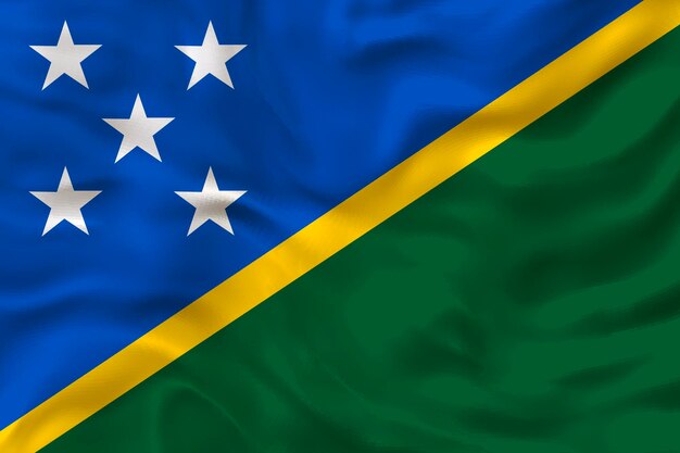 National flag of Solomon islands Background with flag of Solomon islands