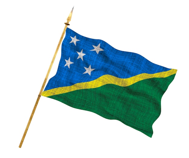 National flag of Solomon islands Background with flag of Solomon islands