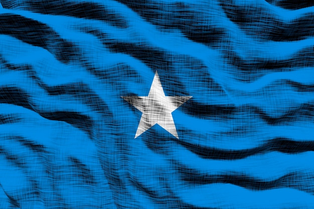 National flag of Somalia Background with flag of Somalia