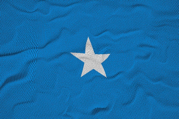 National flag of somalia background with flag of somalia