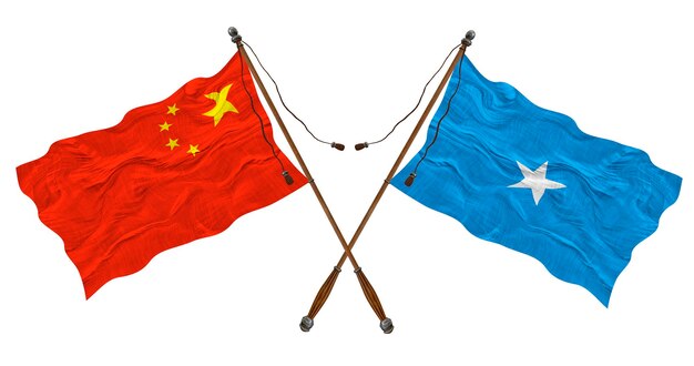 ソマリアと中国の国旗 デザイナーの背景