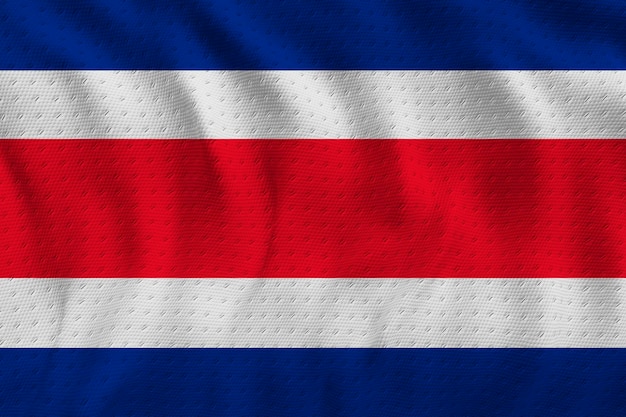 Photo national flag of sostarica background with flag of sostarica