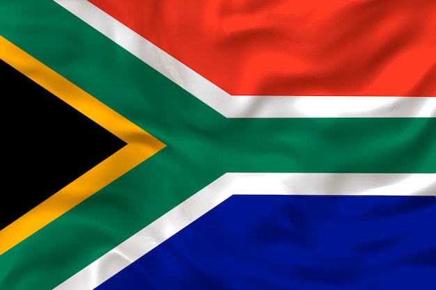 National flag of South Africa Background with flag of South Africa