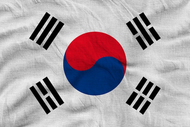 National flag of South Korea Background with flag of South Korea