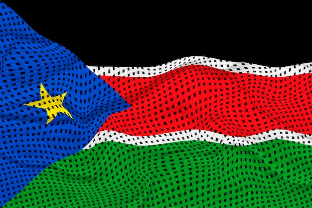 National flag of South Sudan Background with flag of South Sudan