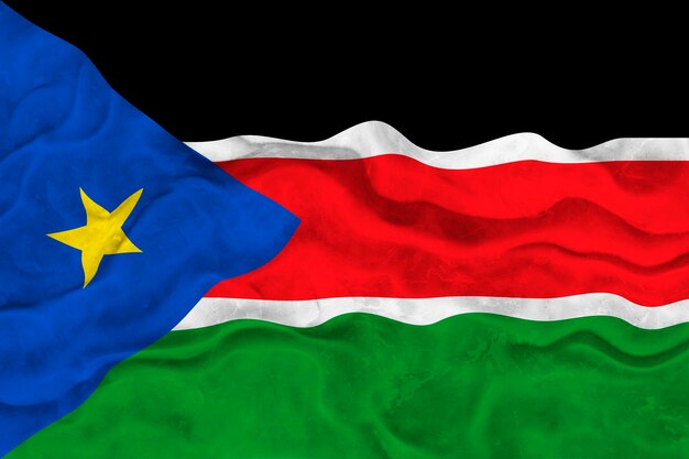 National flag of South Sudan Background with flag of South Sudan