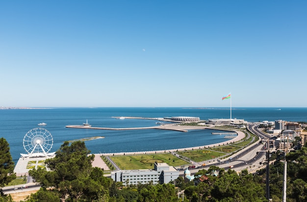 Piazza della bandiera nazionale a baku