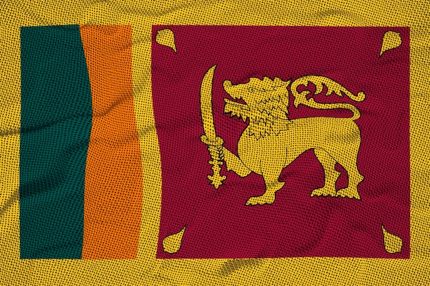 Photo national flag of sri lanka background with flag of sri lanka