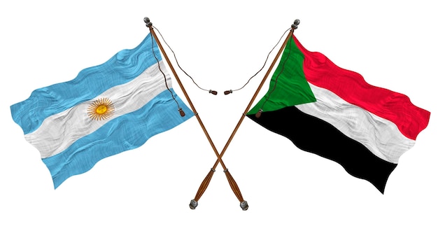 スーダンとアルゼンチンの国旗 デザイナーの背景