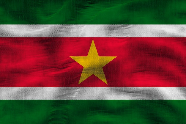 National flag of Suriname Background with flag of Suriname