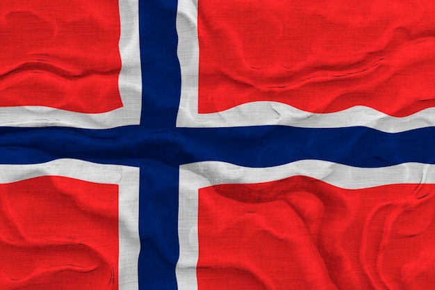 National flag of Svalbard Background with flag of Svalbard