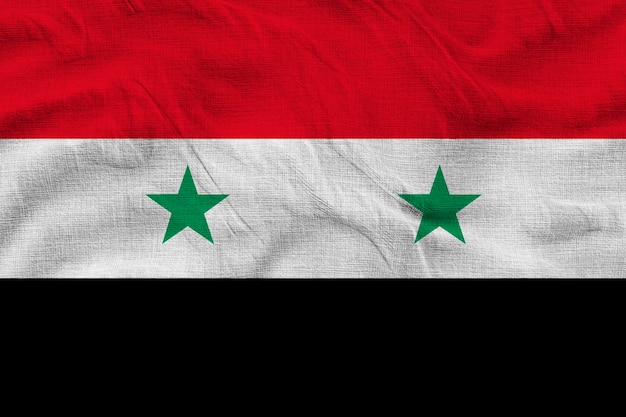 シリアの国旗とシリアの背景の国旗