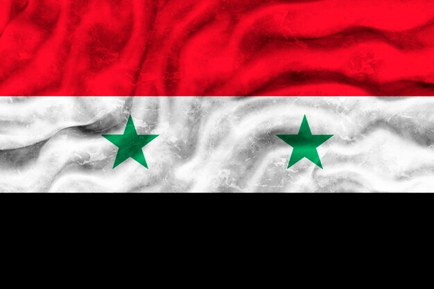 National flag of Syria Background with flag of Syria