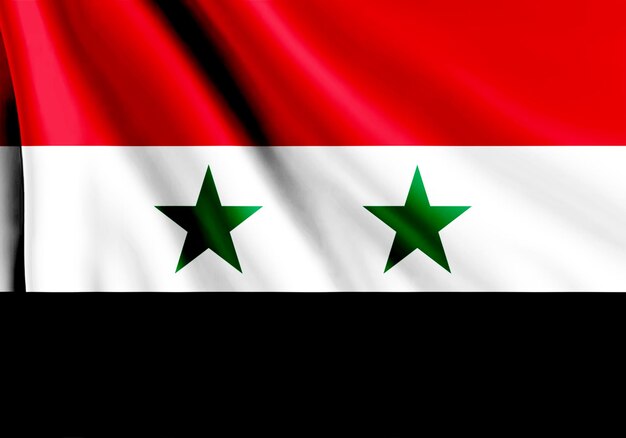 シリアの国旗のフライエフェクト