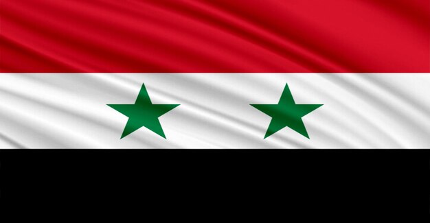 シリアの国旗のフライエフェクト