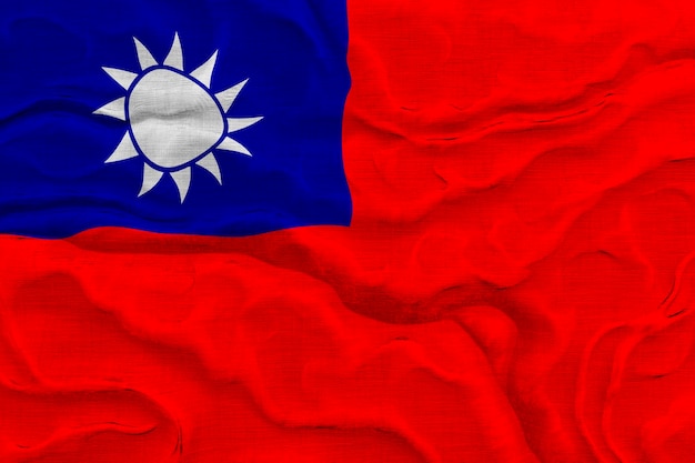 National flag of Taiwan Background with flag of Taiwan