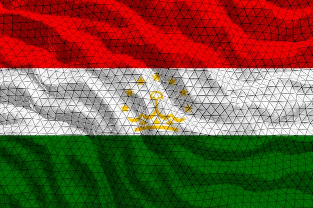 Государственный флаг Таджикистана Фон с флагом Таджикистана