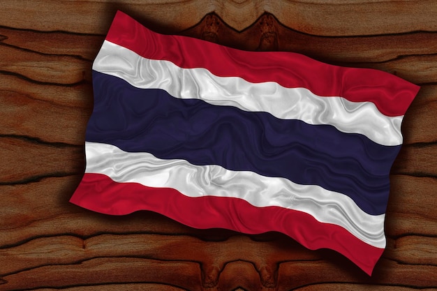 National flag of Thailand Background with flag of Thailand