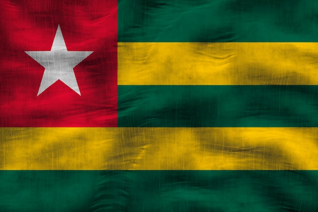 National flag of Togo Background with flag of Togo